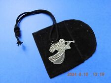 Vintage pewter Christmas or pendant angel made by Seagull, Canada picture