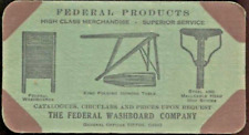 ADVERTISING INK BLOTTER - TIFFIN,OHIO FEDERAL WASHBOARD CO. picture