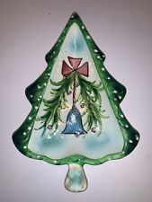 Holt Howard Christmas Tree Plate 1959 Bell Pine Boughs Mid Century Modern picture