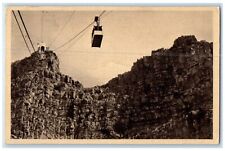 1941 Summit Station Descending Cableway Car Table Mountain S. Africa Postcard picture