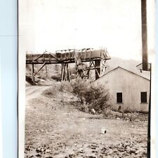 c1910s Unknown Factory Trestle Bridge RPPC Supply Industry Photo Postcard A95 picture