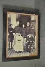 Vintage Victorian Couple With Royal People Framed B&W Photograph picture