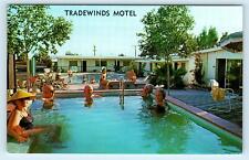 DESERT HOT SPRINGS, CA California ~ TRADEWINDS MOTEL c1960s Roadside  Postcard picture