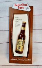 Ballantine Beer 3-D Advertising Sign 1960s Thomas Schutz co 19 x 7.5