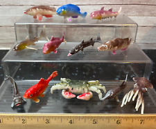 Vintage Fish & Animal Ocean Sea Creature Coral Reef Rock Aquarium Toy Figure Lot picture