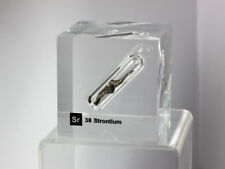 Strontium metal - Acrylic Element cube 50x50x50mm Element block - Museum grade picture