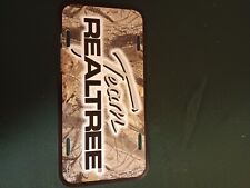 Vintage Team Realtree Camo Vanity Novelty License Plate - Dated 2000 picture