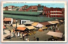 Postcard Lexington Market, Street Scene, Baltimore, Maryland Unposted picture