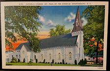 Vintage Postcard 1930-45 St Paul of the Apostle, Catholic Church, Spartanburg SC picture