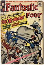 Fantastic Four #28  1964 - 1st Crossover Of The X Men - 2nd App Man Thinker GD picture
