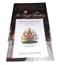 lot April 29, 2011 Prince William & Kate Middleton - wedding programme souvenir picture
