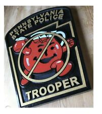 Police Pennsylvania State Trooper Kool Aid 3D routed Patch Plaque Sign Custom  picture
