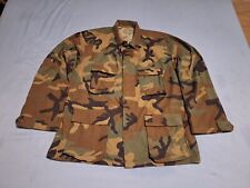 U.S. Army Woodland Camouflage Pattern Combat Coat Size Large-Regular Used picture