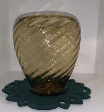 Signed STEUBEN Swirl Vase  Excellent Condition -  7 Inches Tall  picture