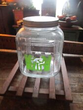 Antique Rare Pantry General Store Display Glass Jar Hall Silhouette Tavern Booth picture