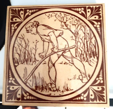 Antique Minton tile ‘ Husbandry Series ’ 6