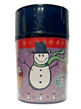 1996 Vintage Starbucks Christmas Snowmen Travel Mug Cup 8 oz Thermo-Serve USA picture