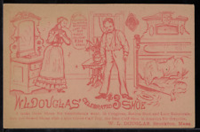 Victorian Trade Card 1880s W L Douglas Celebrated Shoe Brockton Mass VTC-B60 picture
