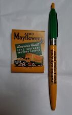 1950s-60s Lawrence Mayflower Moving Co Pen & Aero Mayflower Matchbook, Rare  picture