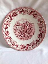 Antique 1940s Decorate Plate Made in England Hunting Gentleman picture