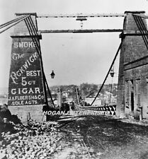 C. 1860'S OLD SWINGING BRIDGE CUMBERLAND RIVER NASHVILLE TN 5X7 PHOTO G215 picture