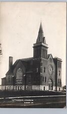 LUTHERAN CHURCH bode ia real photo postcard rppc iowa religion history picture