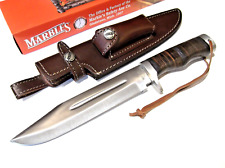 MARBLES MR626 HUNTER Stacked Leather fixed blade knife 13