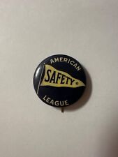 AMERICAN SAFETY LEAGUE CELLULOID PINBACK, early 1900s 7/8