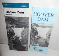 2 Vintage Hoover Dam Visitor Informational Brochures Arizona & Nevada picture