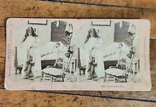 1897 Kilburn Stereoview ROBBING THE MALE Humorous Couple Woman Emptying Pockets picture