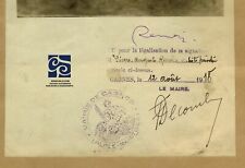 RENOIR AUTHENTICATES ONE OF HIS PAINTINGS -- SIGNED - PHOTOGRAPH  - AUGUST 1918 picture