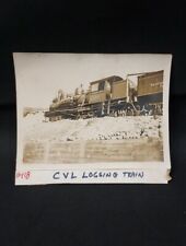 Early 1900s Conn. Valley Lumber Train No. Stratford NH Photo Van Dyke Logging  picture