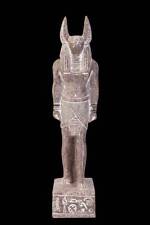 FANTASTIC REPLICA EGYPTIAN STATUE God Anubis Head Jackal Symbol Key of Life picture