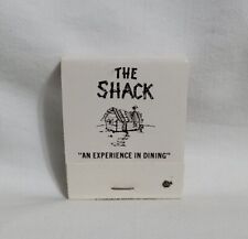 Vintage The Shack Restaurant Matchbook Snyder Texas Advertising Matches Full picture