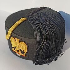 WW2 Italian Fascist High Leaders FEZ HAT Mussolini Summer Cap - Handmade Repro picture