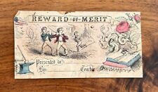 1880’s Original Victorian Baseball Theme / Teachers Reward Of Merit picture