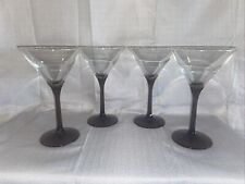 SET OF 4 LIBBEY DOMAINE AMETHYST MARTINI 7 INCHES HOLDS 6 OZS -F picture