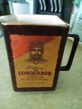  William the Conqueror Premium Scotch Whiskey Ceramic Pitcher 5.5l x4.5w Vintage picture