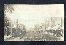 REAL PHOTO MCHENRY ILLINOIS DOWNTOWN STREET SCENE STORES CARS POSTCARD COPY picture