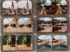 Approx 23 World Views, Montgomery Ward Travel Series Class A Stereoviews Cards picture