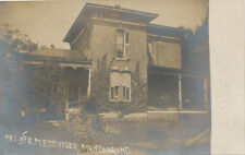 Mentone IN * Residence of E.M. Eddinger  RPPC 1907 * Kosciusko Co.  picture