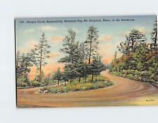 Postcard Hairpin Curve Approaching Mountain Top Mt. Greylock Massachusetts USA picture
