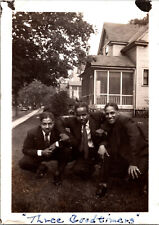 Handsome Dressed Up Black Men African American Black & White Vtg Photo 2