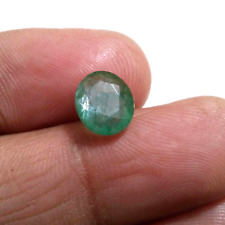 Amazing Zambian Emerald Oval 2.60 Crt Gorgeous Huge Green Faceted Loose Gemstone picture