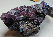 Incredible Purple Fluorite Cave in Rock District Hardin County Illinois 2582gram picture