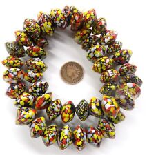 50 End of the Day Crumb Bicone Trade beads African Trade   T Stock T270 picture