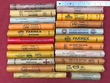 HUGE collection of inert dynamite sticks, 21 different varieties for display picture
