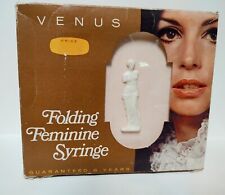 Vintage VENUS Folding Femine Syringe Abbott Laboratories NOS Faultless Cameo Box picture