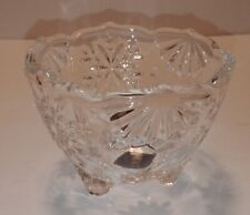 Mikasa Snowflake Votive Candle Holder tealight glass bowl 3” Made In Germany picture