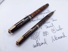 Golden Pearl Parker Vacumatic Standard Fountain Pen and Pencil Set restored picture